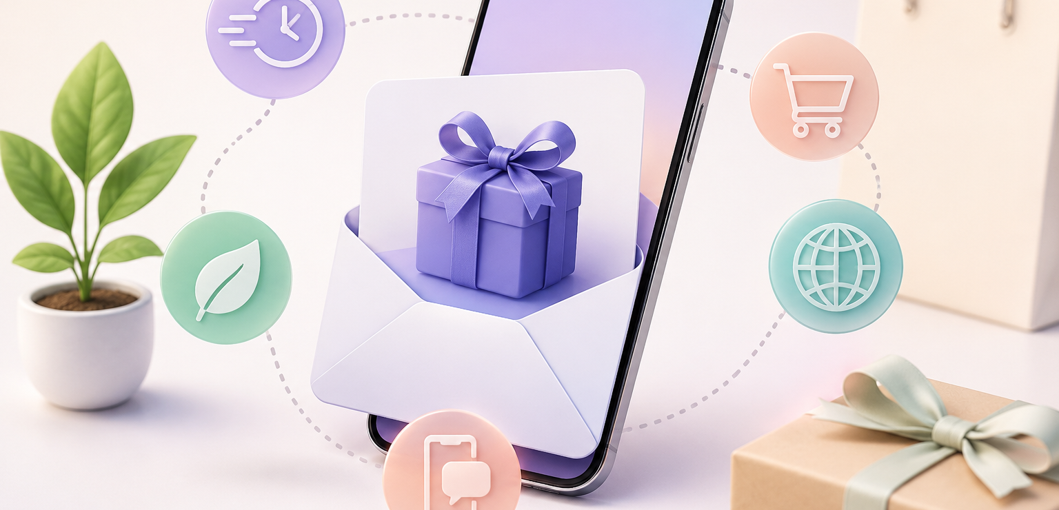 5 razones por las que las tarjetas regalo digitales son el futuro